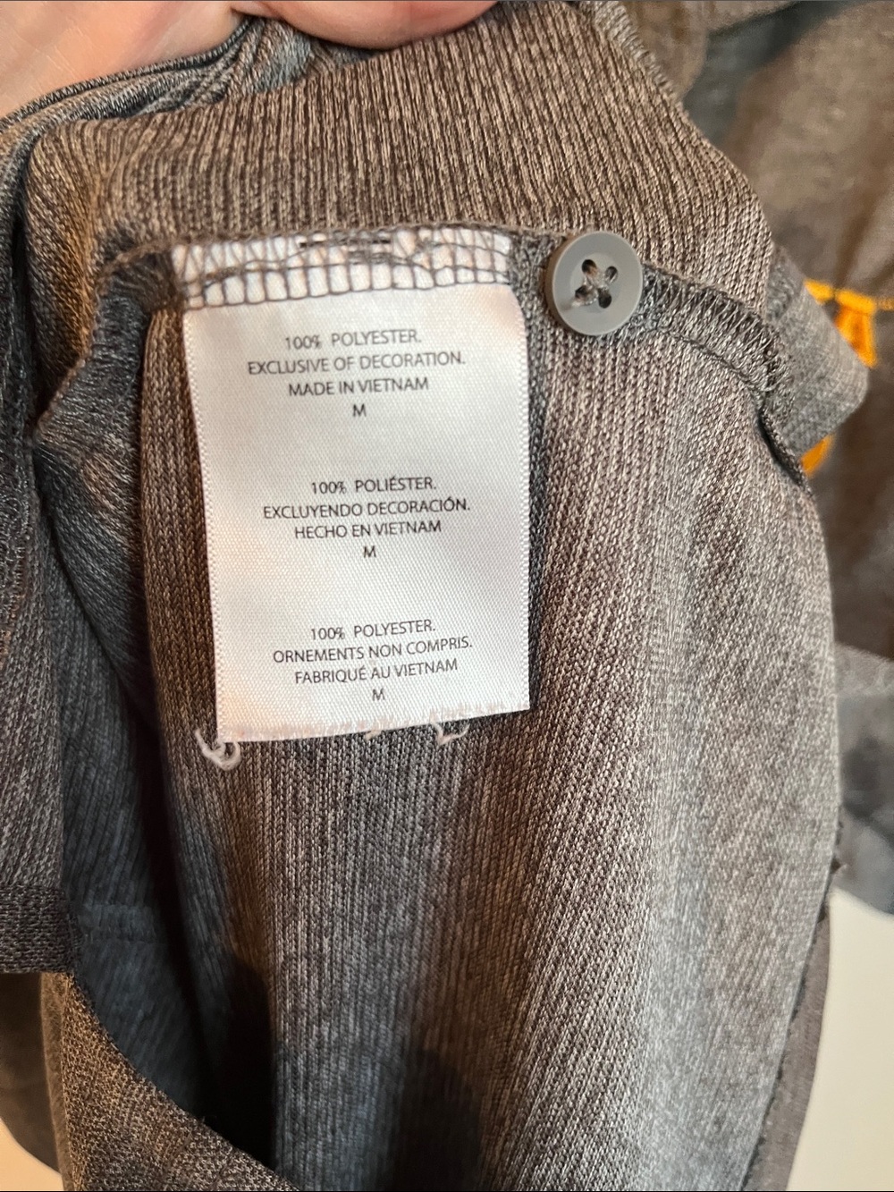 Champion Gray Polo with Yellow Iowa Hawkeyes Emblem - Picture 4 of 4
